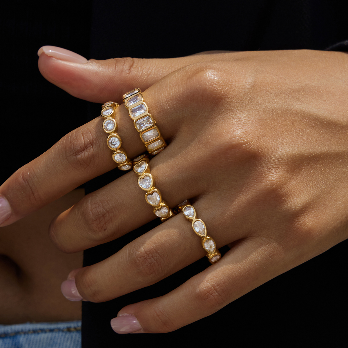 ELENYS Crystal Love – kombinace prstenů ELENYS