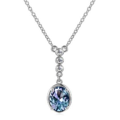 Elenys náhrdelník Solena – Alexandrit, 18K pozlacení