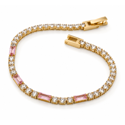 ELENYS Blush  pozlacený náramek 18K žluté zlato