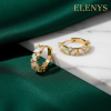 ELENYS Kroužky s drahokamy 14K žluté zlato Vermeil