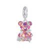 stříbrný přívěsek medvídka se zirkony charms SCC2754 VT+