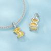 stříbrný visací přívěsek medvídek charms SCC2754 YE(3)