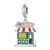 Elenys stříbrný visací přívěsek Coffee Shop