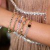 ELENYS Bella Pink  pozlacený náramek 18K žluté zlato