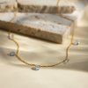 ELENYS Sparkle  pozlacený náhrdelník 18K žluté zlato