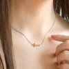 ELENYS Love  pozlacený náhrdelník 18K žluté zlato
