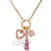 ELENYS Blush  pozlacený náhrdelník 18K žluté zlato