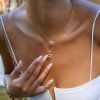 ELENYS Heart Charm  pozlacený náhrdelník 18K žluté zlato