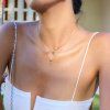 ELENYS Heart Charm  pozlacený náhrdelník 18K žluté zlato