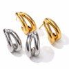 ELENYS Twist Gold  pozlacené náušnice 18K žluté zlato