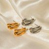ELENYS Twist Gold  pozlacené náušnice 18K žluté zlato