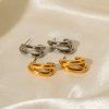 ELENYS Twist Gold  pozlacené náušnice 18K žluté zlato