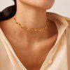 ELENYS Wawe  pozlacený choker 18K žluté zlato