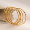 ELENYS Bangle Gold set  pozlacené náramky 18K žluté zlato