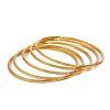 ELENYS Bangle Gold set  pozlacené náramky 18K žluté zlato