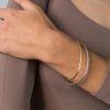 ELENYS Bangle Duo set  sada náramků 18K zlato & ocel