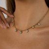 ELENYS Heartline  pozlacený náhrdelník 18K žluté zlato