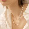 ELENYS Duo Chain  pozlacený náhrdelník 18K žluté zlato
