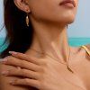 ELENYS Gold Fish  pozlacený náhrdelník 18K žluté zlato