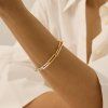 ELENYS Duo Chain  pozlacený náramek 18K žluté zlato