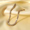 ELENYS Tennis 3 mm  pozlacený náramek 18K žluté zlato