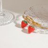 ELENYS Sweet Strawberry  pozlacené náušnice 18K žluté zlato