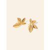 ELENYS Golden Bloom  pozlacené náušnice 18K žluté zlato