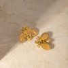 ELENYS Bee Honey  pozlacené náušnice 18K žluté zlato