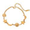 ELENYS Luna Stella Mini  pozlacený náramek 18K žluté zlato
