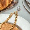 ELENYS Pearl Drop Chain  pozlacený náhrdelník 18K žluté zlato