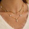 ELENYS Sparkle Line  pozlacený náhrdelník 18K žluté zlato