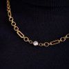 ELENYS Unity Chain  pozlacený náhrdelník 18K žluté zlato