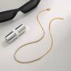 ELENYS Tennis Chain 3 mm  pozlacený náhrdelník 18K žluté zlato