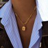 ELENYS Relic Chain  pozlacený náhrdelník 18K žluté zlato
