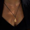 ELENYS Relic Cord  pozlacený náhrdelník 18K žluté zlato