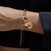 ELENYS Relic Chain  pozlacený náramek 18K žluté zlato