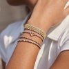 ELENYS Tennis 2 mm  pozlacený náramek 18K žluté zlato