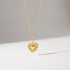 ELENYS Golden Sun Heart  pozlacený náhrdelník 18K žluté zlato
