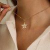 ELENYS Make a Wish  pozlacený náhrdelník 18K žluté zlato