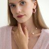 ELENYS Blush  pozlacené náušnice 18K žluté zlato