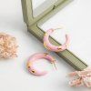 ELENYS Blush  pozlacené náušnice 18K žluté zlato