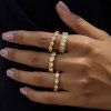 ELENYS Crystal Line  pozlacený prsten 18K žluté zlato