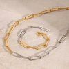 ELENYS set Duo chain 42 cm  pozlacený set 18K žluté zlato