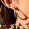 ELENYS Sweet Bamboo  pozlacené náušnice 18K žluté zlato