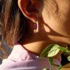 ELENYS Roséa  pozlacené náušnice 18K žluté zlato