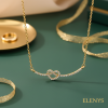 ELENYS Eterna  pozlacený náhrdelník 18K žluté zlato