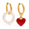 ELENYS Pearl Crush  pozlacené náušnice 18K žluté zlato