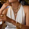 ELENYS Pearl Drop set  pozlacený set 18K žluté zlato