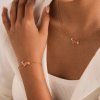 ELENYS Sweetheart Sausage set  pozlacený set 18K žluté zlato